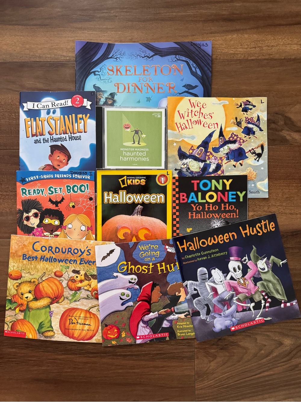 9 Halloween Kids Book Bundle plus a bonus cd!